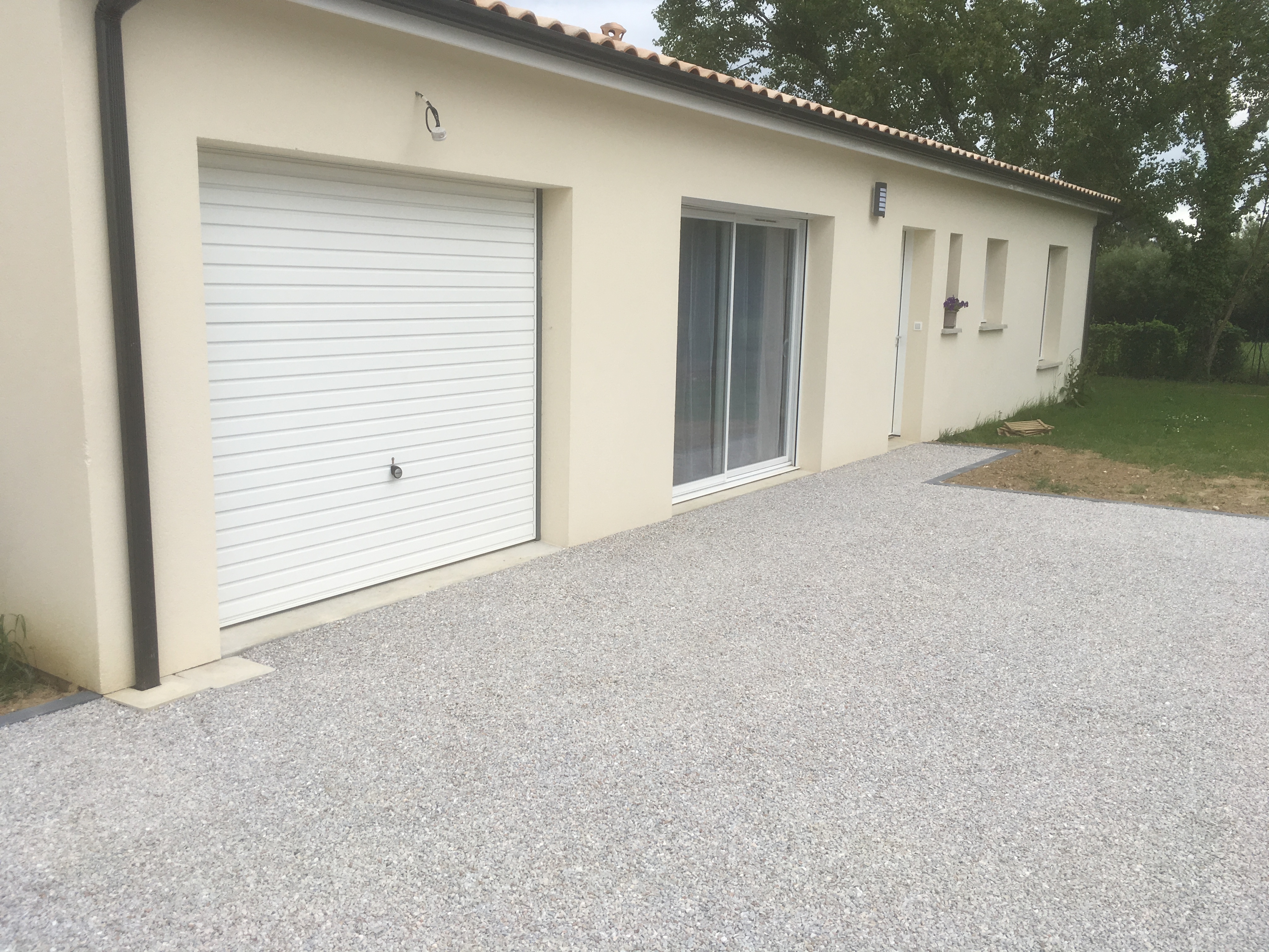 Cration Alle de garage en Alvostar - Entreprise Chauveau - Gironde ralise le 15/02/2019