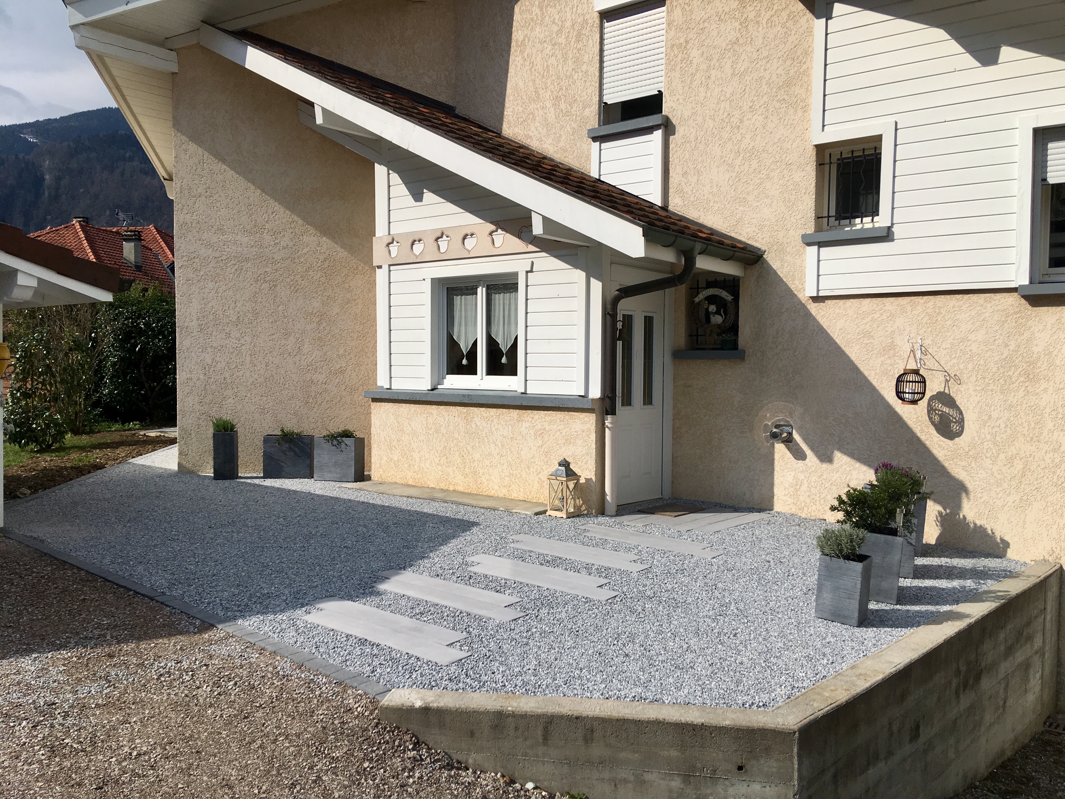 Cration Entre de maison en Boib et Alvostar - Haute Savoie ralise le 04/06/2019