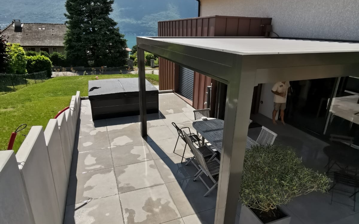 Ralisation Terrasse en terrasse sur plots  AIX LES BAINS conue le 01/09/2022