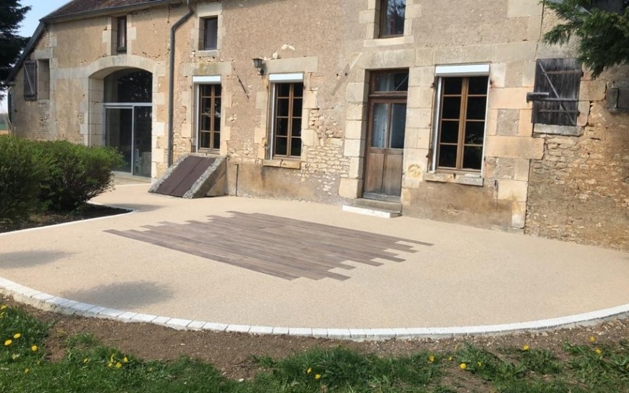 Ralisation Terrasse en Dallage - Yonne cre le 12/07/2019