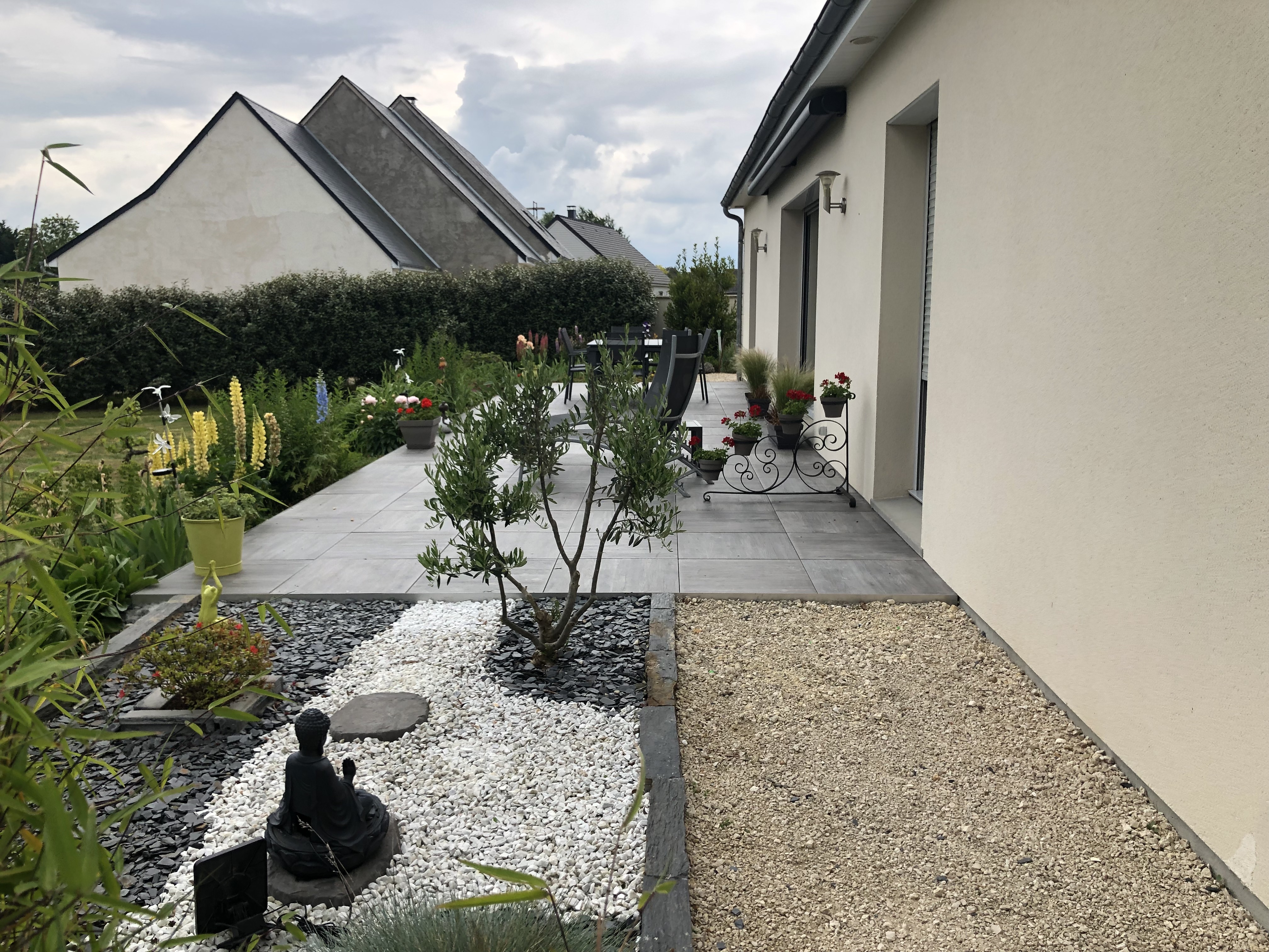 Conception Terrasse en dallage grs cerame  Blois ralise le 20/09/2019