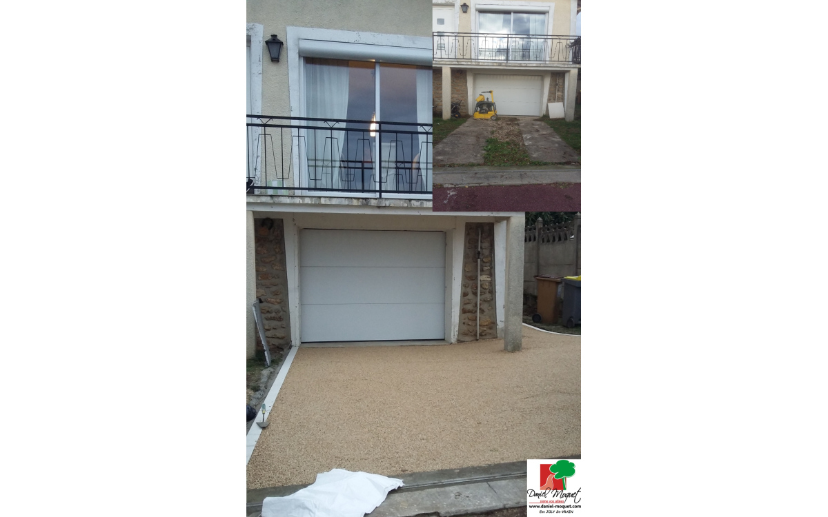 Cration Alle de garage en Alvostar et Pav la couture  saint pierre du perray  ralise le 13/07/2018