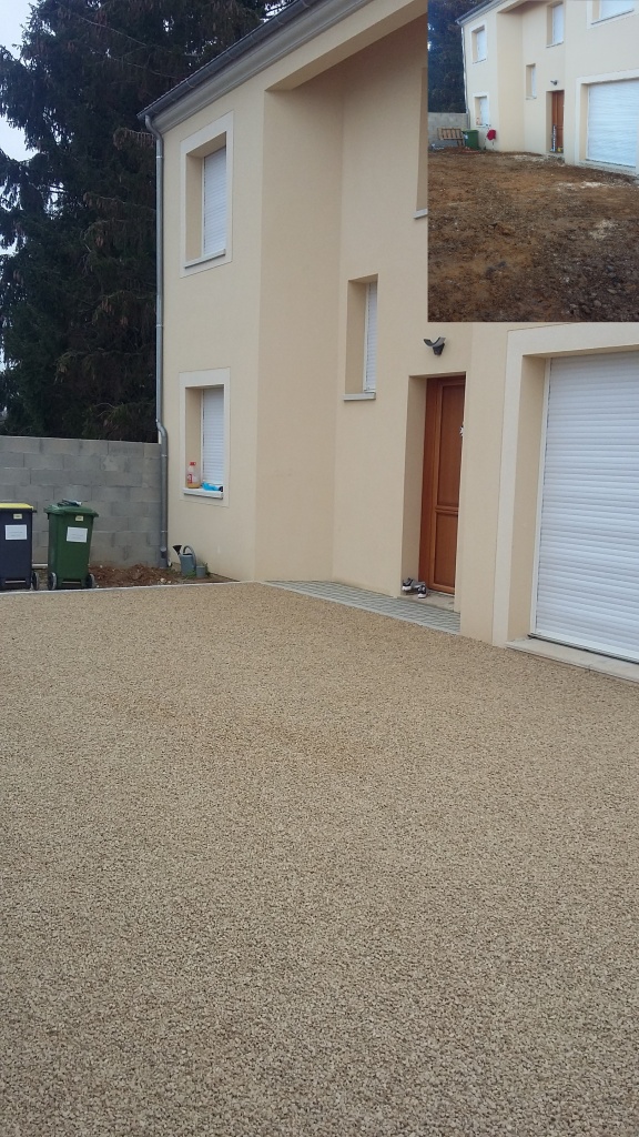 Ralisation Alle de garage en Alvostar et Pav la couture  fontenay le vicomte  conue le 22/02/2021