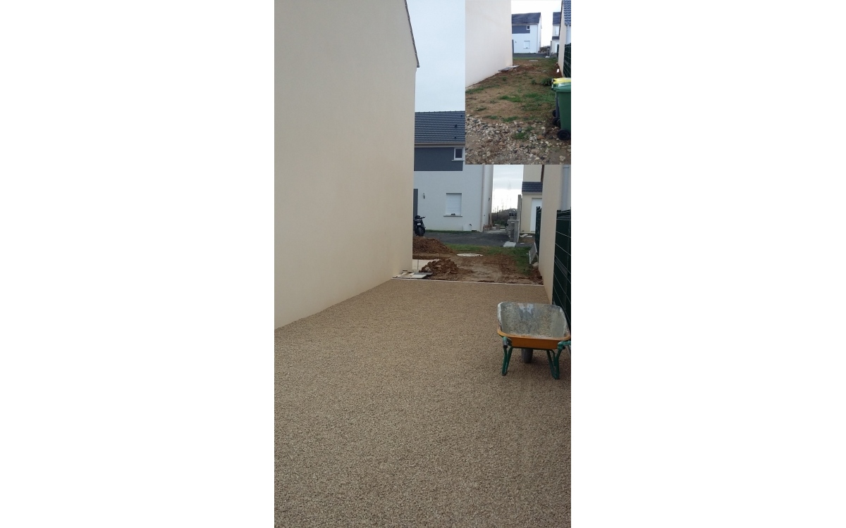 Ralisation Alle de garage en Alvostar et Pav la couture  fontenay le vicomte  conue le 22/02/2021