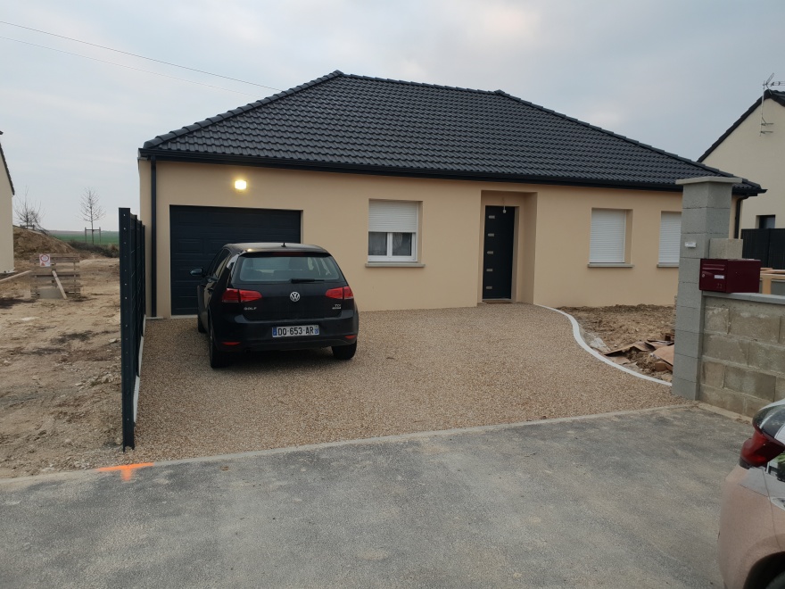 Cration Alle de garage en Alvostar et Pav la couture  OIRY conue le 30/11/2018