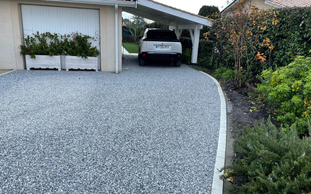 Cration Alle de garage en Alvostar - Gironde ralise le 17/11/2021