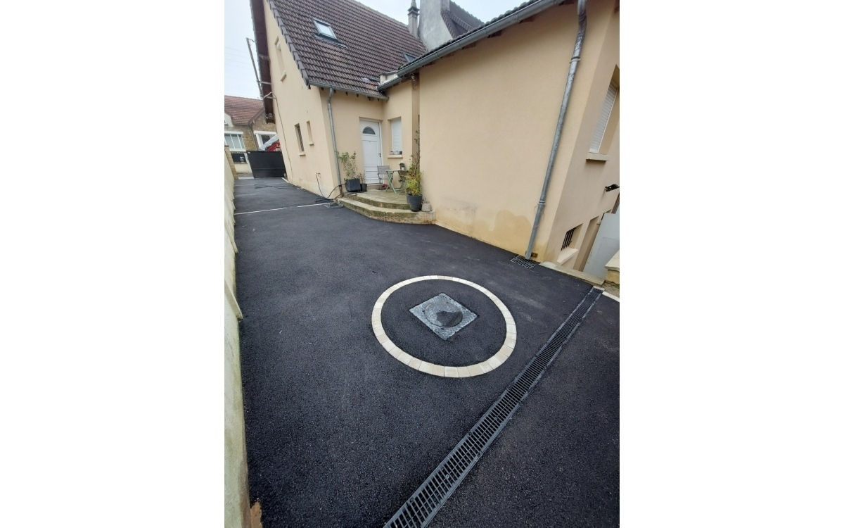 Cration Alle de garage en enrob  chaud - Essonne ralise le 10/11/2022