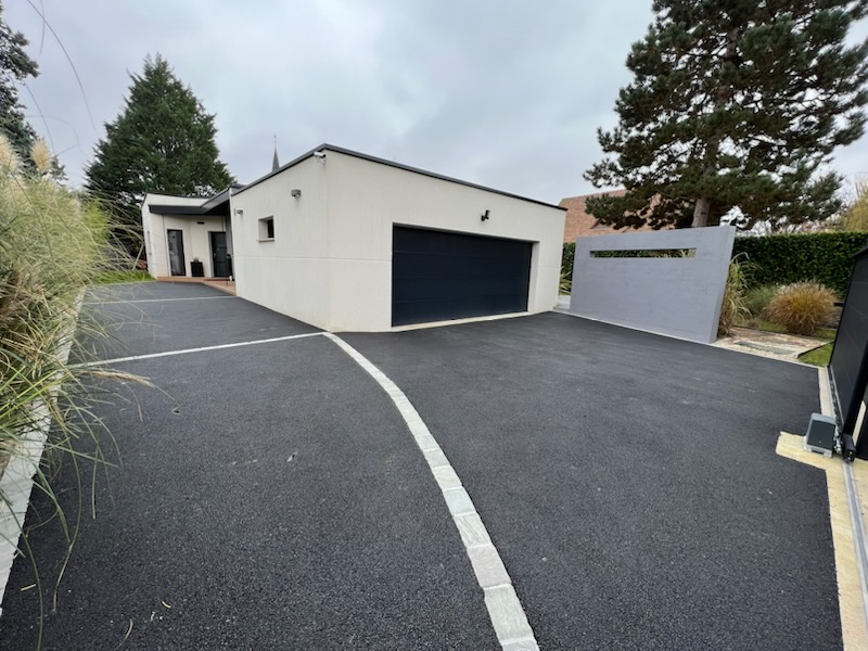 Cration Alle de garage en enrob  chaud  Gouy conue le 22/12/2022