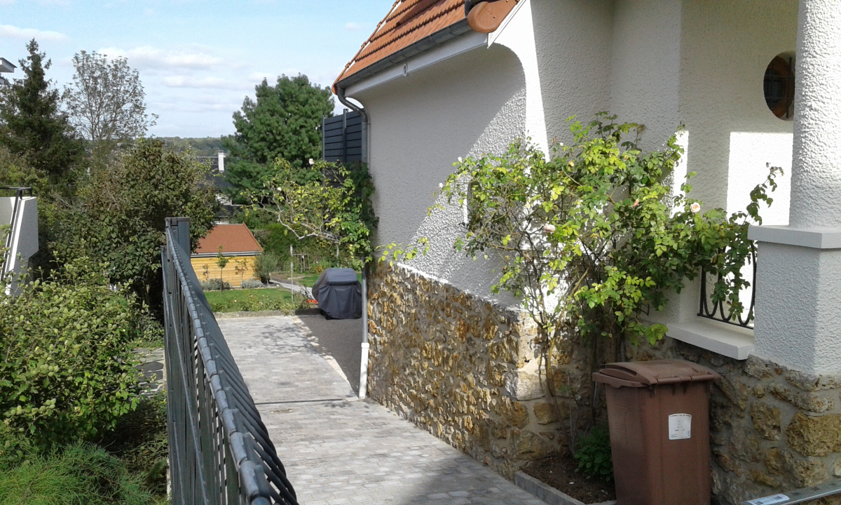 Cration Alle de garage en pavage dallage  Montgeron conue le 29/09/2023