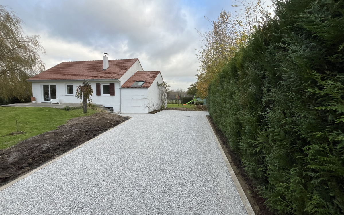 Conception All�e de garage en Alv�ostar�, Pav� la couture� et Stardraine� � RAIMBEAUCOURT