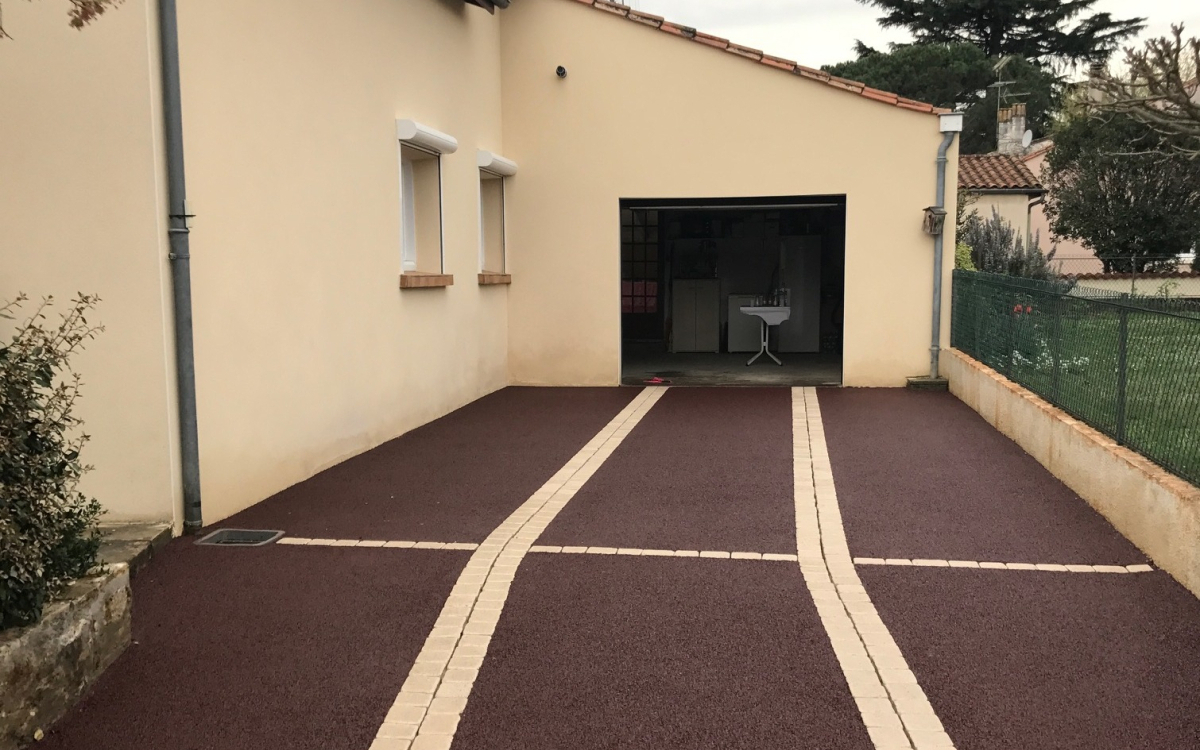 Conception All�e de garage en stardraine� � Bergerac r�alis�e le 12/06/2020