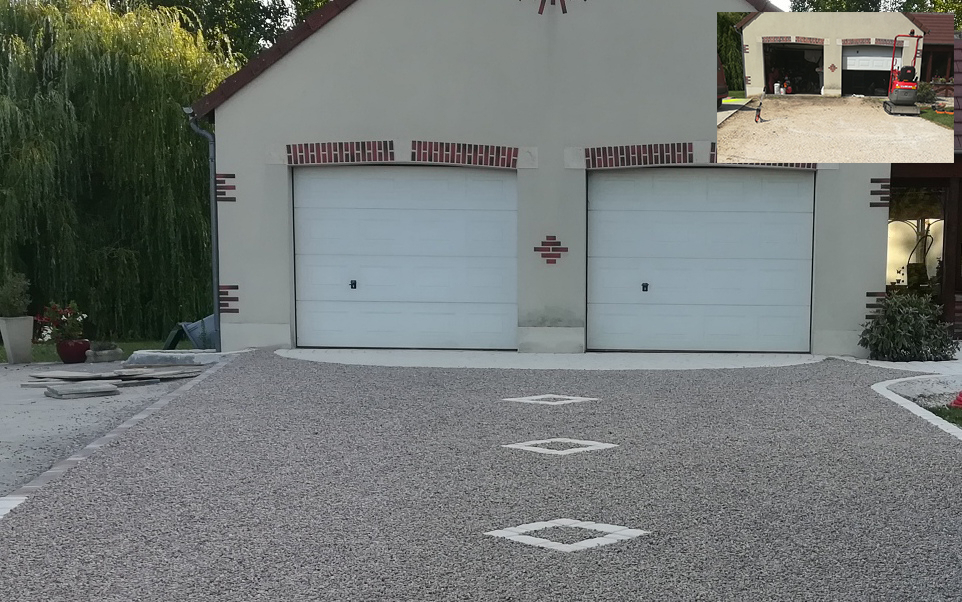 Cration Alle de garage en Alvostar - Entreprise Requet  Poilly Lez Gien ralise le 21/08/2018