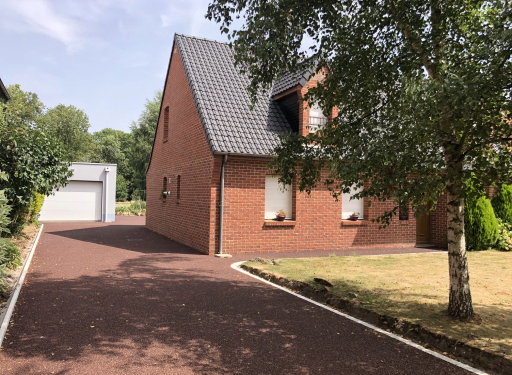 Cration Alle de garage en Stardraine - Entreprise Rigaux   Ransart conue le 18/09/2018