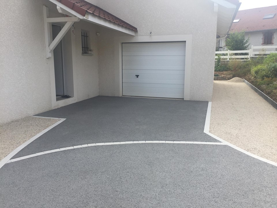 Cration Alle de garage en Bton et Alvostar - Entreprise Alle Crative  Coublevie ralise le 19/09/2018