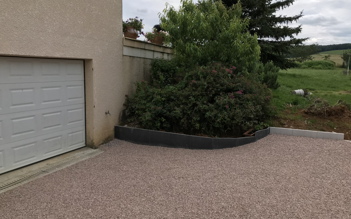 Cration Alle de garage en Gravistar - Yonne ralise le 19/09/2018