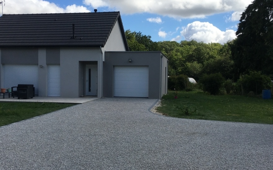 Conception Alle de garage en Gravistar - Entreprise Rammelaere  Le Fidelaire ralise le 01/10/2018