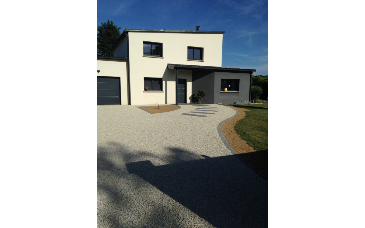 Cration Alle de garage en Alvostar - Manche ralise le 30/01/2019