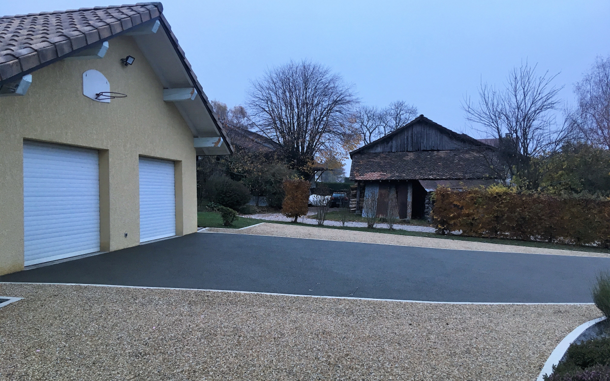 Cration Alle de garage en Alvostar et Bton Poreux  Ballaison ralise le 12/02/2019