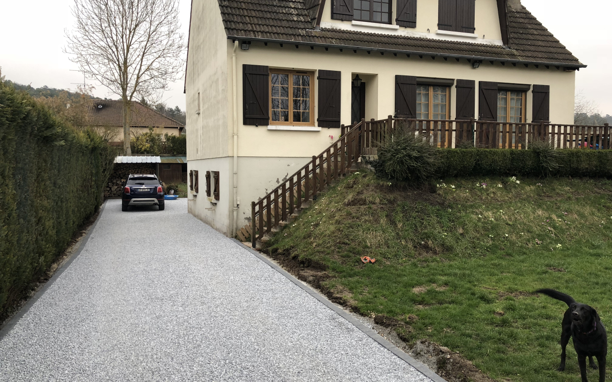 Ralisation Alle de garage en Alvostar  Ormoy la Rivire cre le 15/02/2019