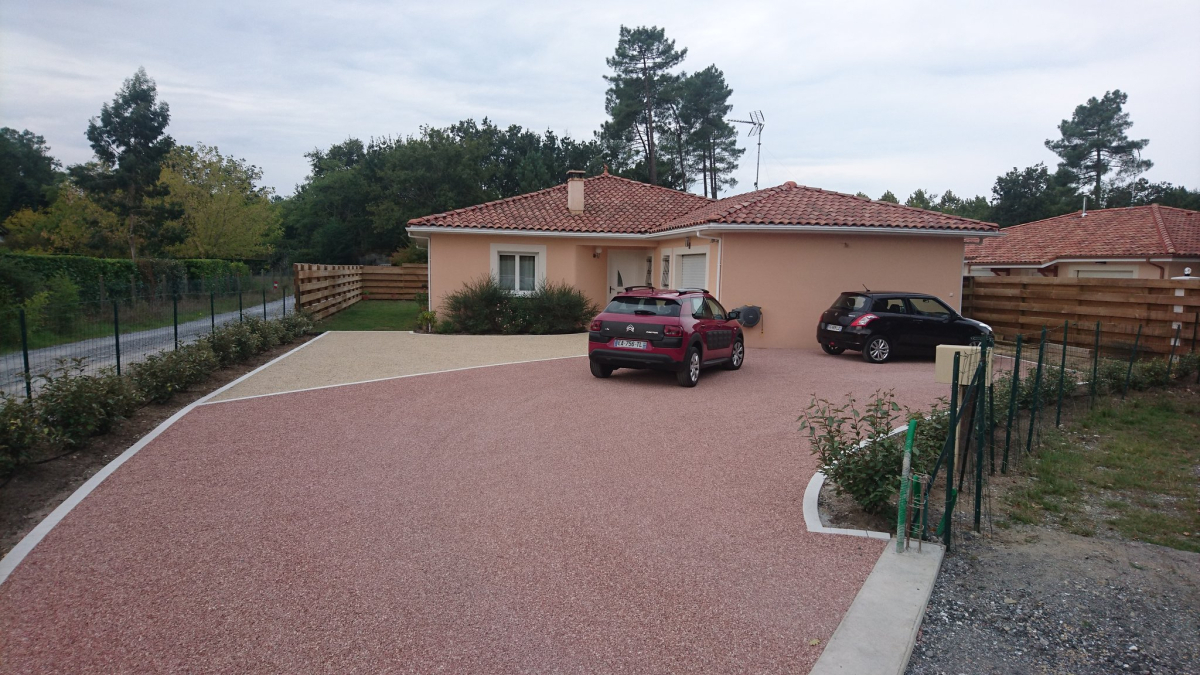 Ralisation Alle de garage en Gravistar - Landes cre le 12/11/2019