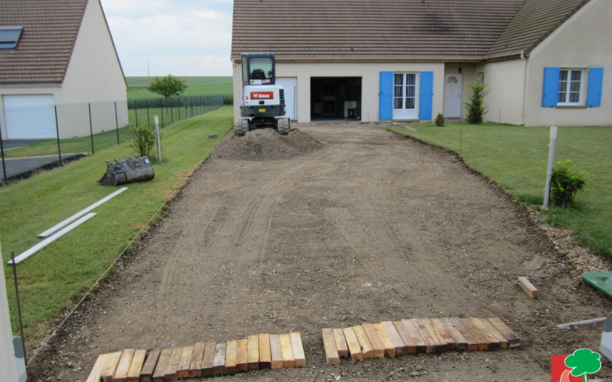 Cration Alle de garage en Alvostar et Gravistar - Maine et Loire ralise le 16/02/2021