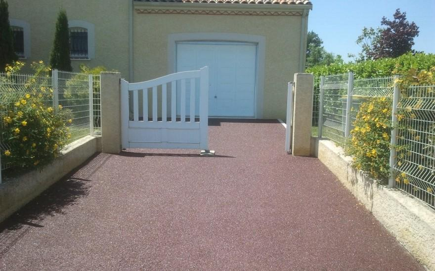 Ralisation Alle de garage en Stardraine  Cazres conue le 15/01/2018