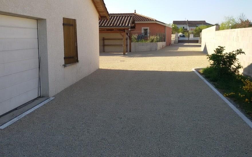 Cration Alle de garage en Gravistar  Saint Georges de Reneins