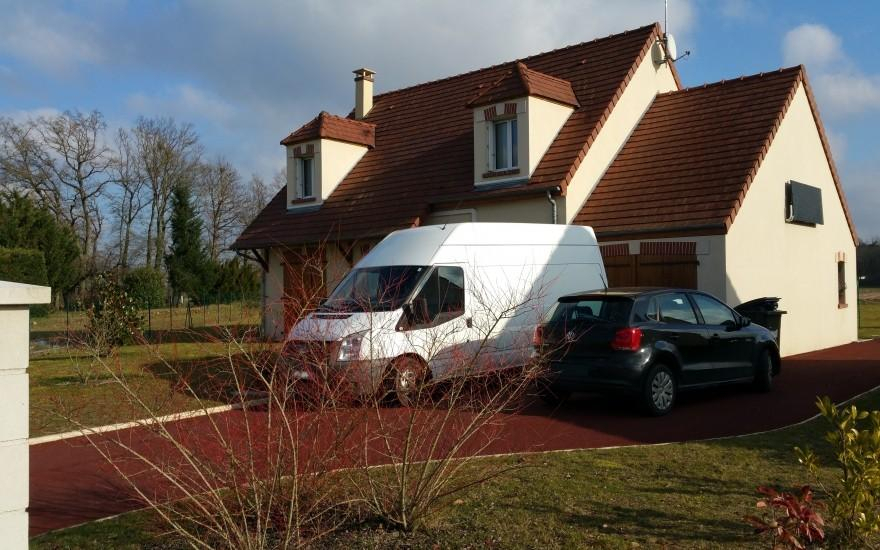 Cration Alle de garage en Stardraine  La Chausse Saint Victor conue le 01/05/2025