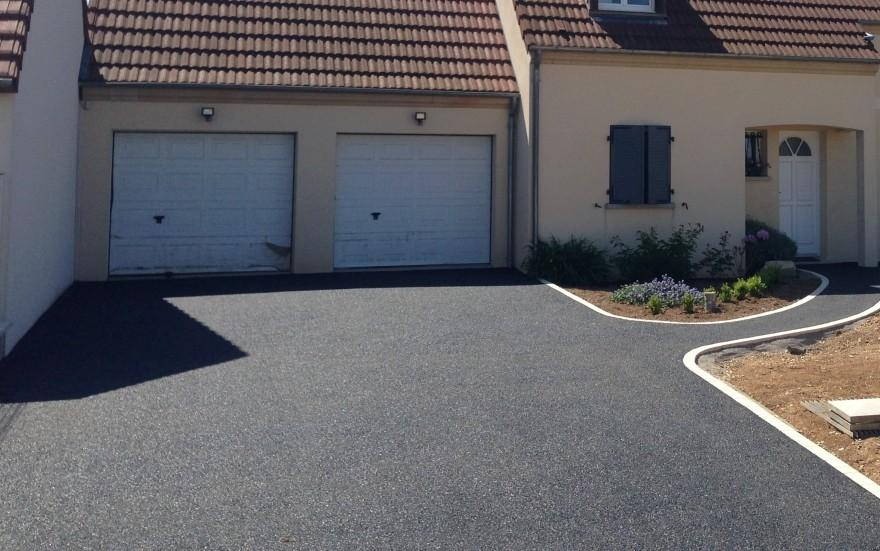 Cration Alle de garage en Stardraine et bordures  Estouy