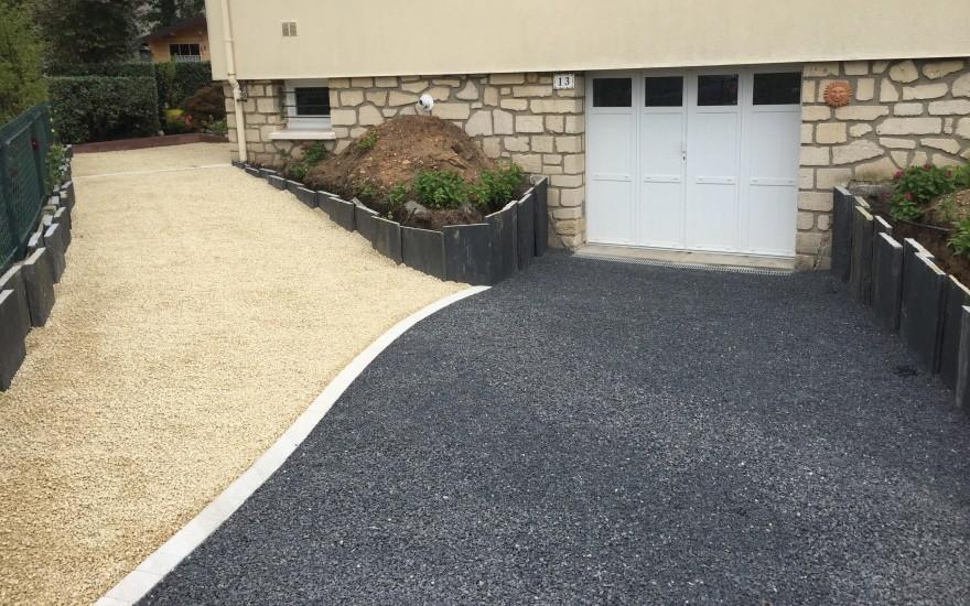 Ralisation Alle de garage en enrob noir  chaud  Achres conue le 01/05/2025