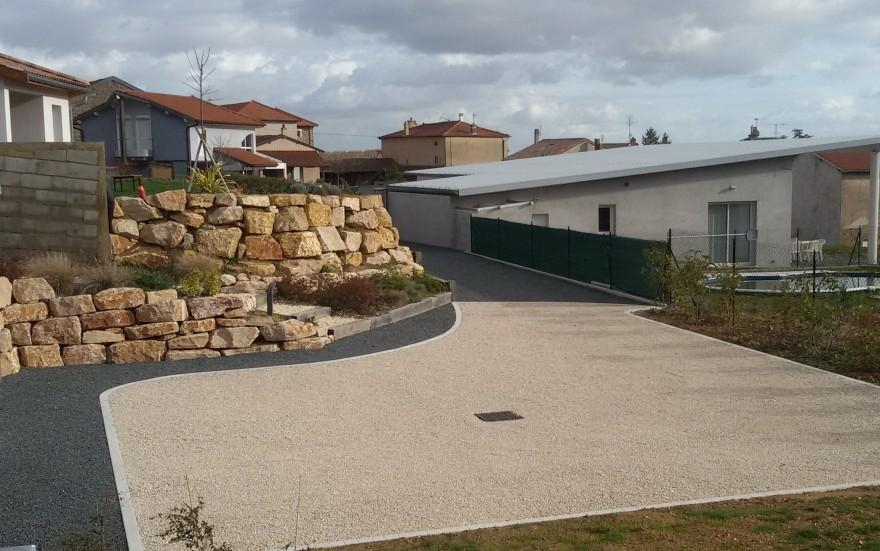 Ralisation Alle de garage en Gravistar  Le Perron conue le 01/05/2025