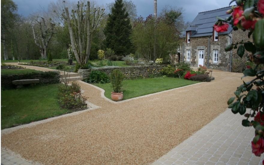 Ralisation Alle de garage en Gravistar et pav La Couture  Plan conue le 01/05/2025