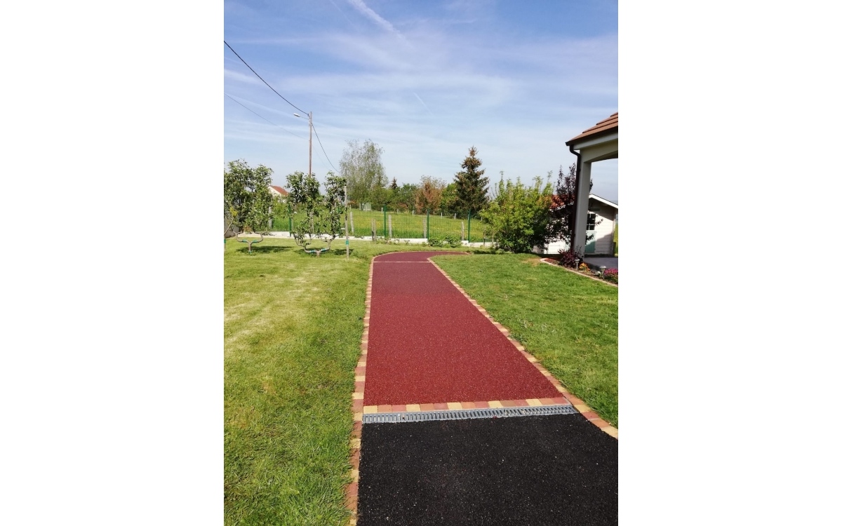 Cration Alle de jardin en pavage dallage et Stardraine  Charrecey ralise le 01/04/2019