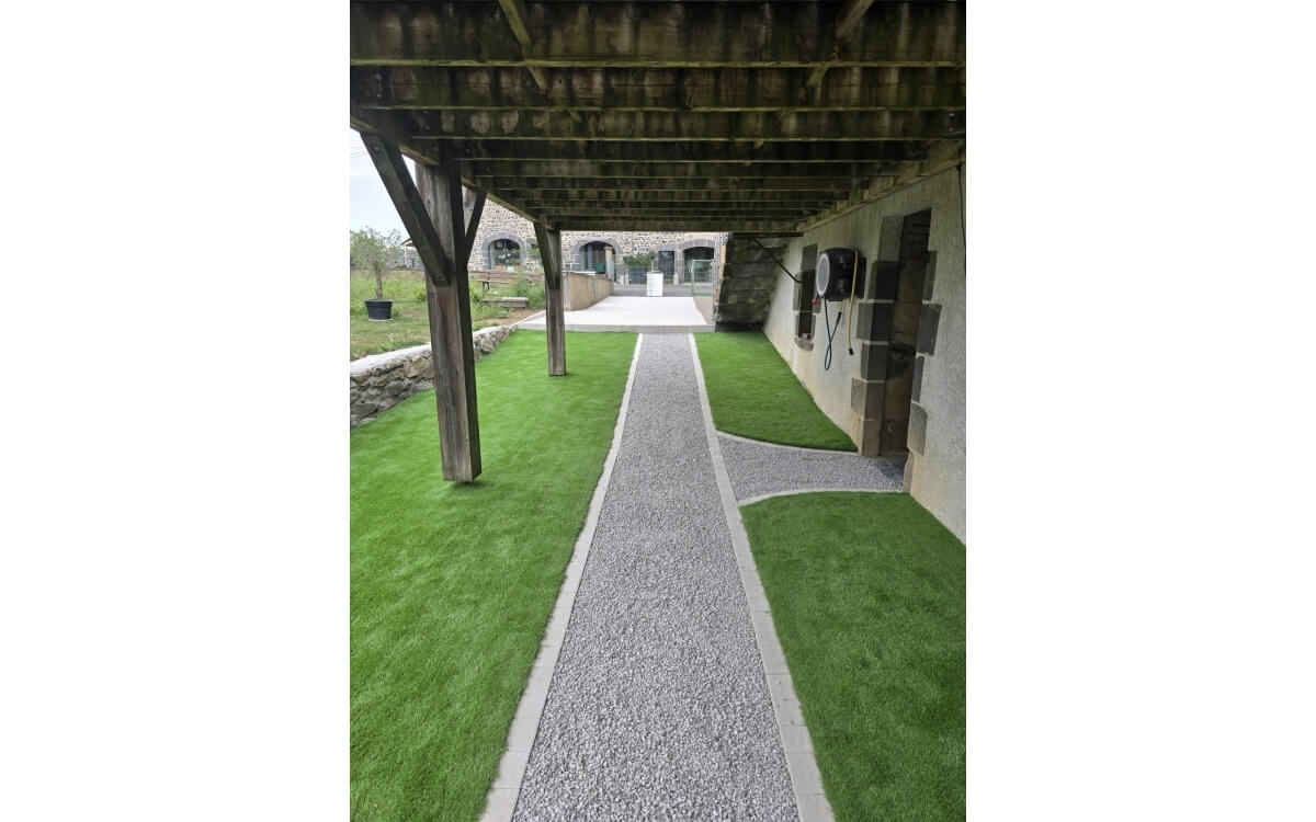 Cration Alle de jardin en Alvostar gris perle et Dm green  ST OURS conue le 23/09/2025
