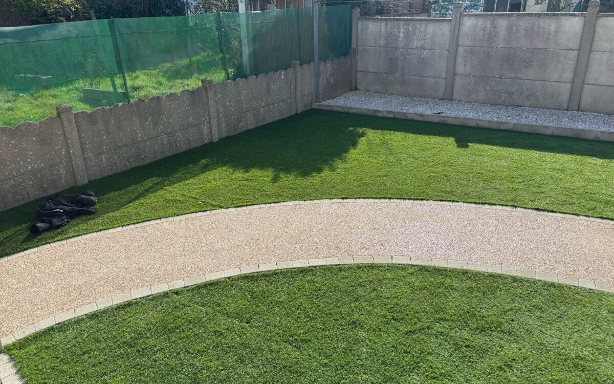 Cration Alle de jardin en Dm green et Hydrostar Dune - Ctes d'armor