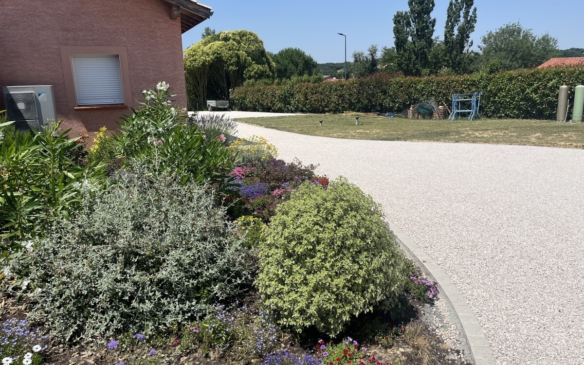 Cration Alle pitonne en Gravistar et Pav la couture - Gers