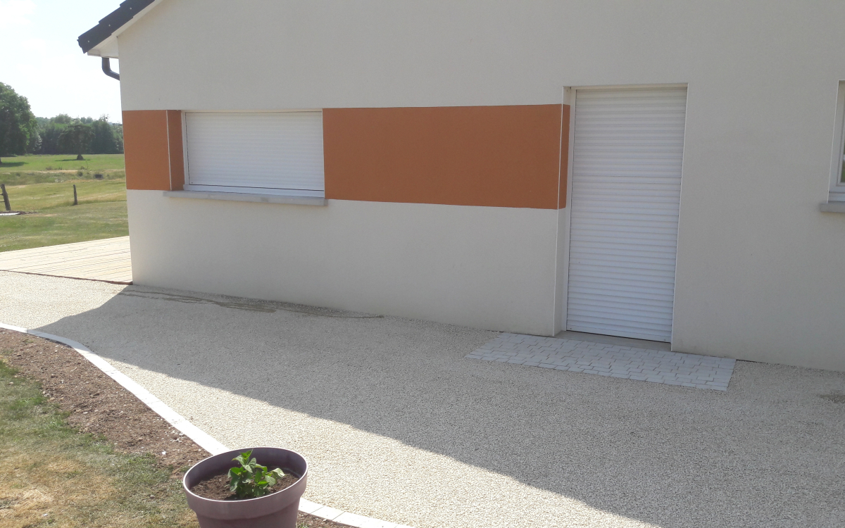 Cration Alle pitonne en Minralstar - Entreprise Thiriet  Gobley ralise le 26/07/2018