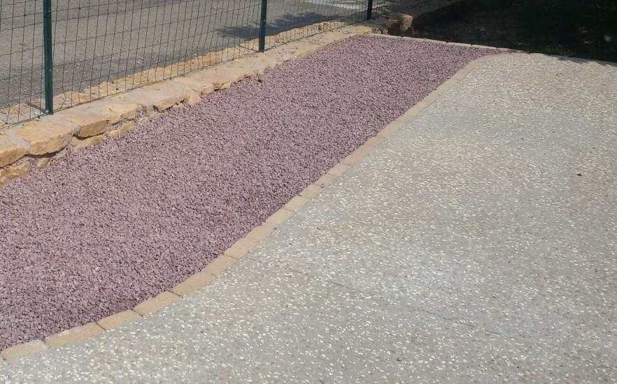 R�alisation All�e pi�tonne en b�ton d�sactiv� et Alv�ostar� � Chessy cr��e le 13/12/2025