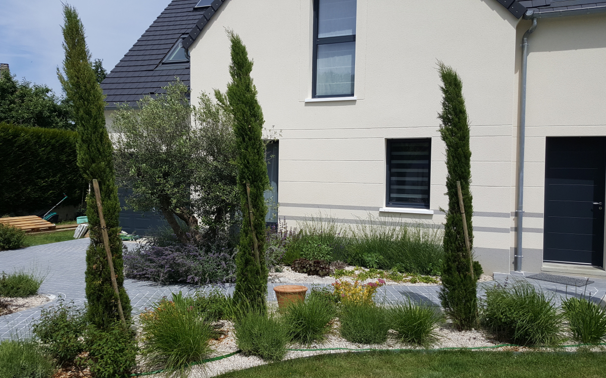 Cration Alle pitonne en pavage  Rambouillet