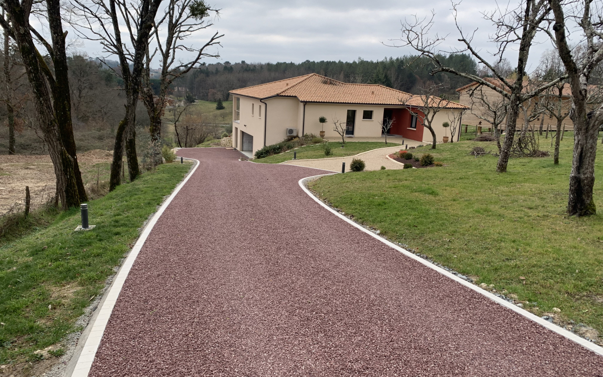 Cration Chemin en Alvostar et Gravistar - Dordogne ralise le 18/05/2021