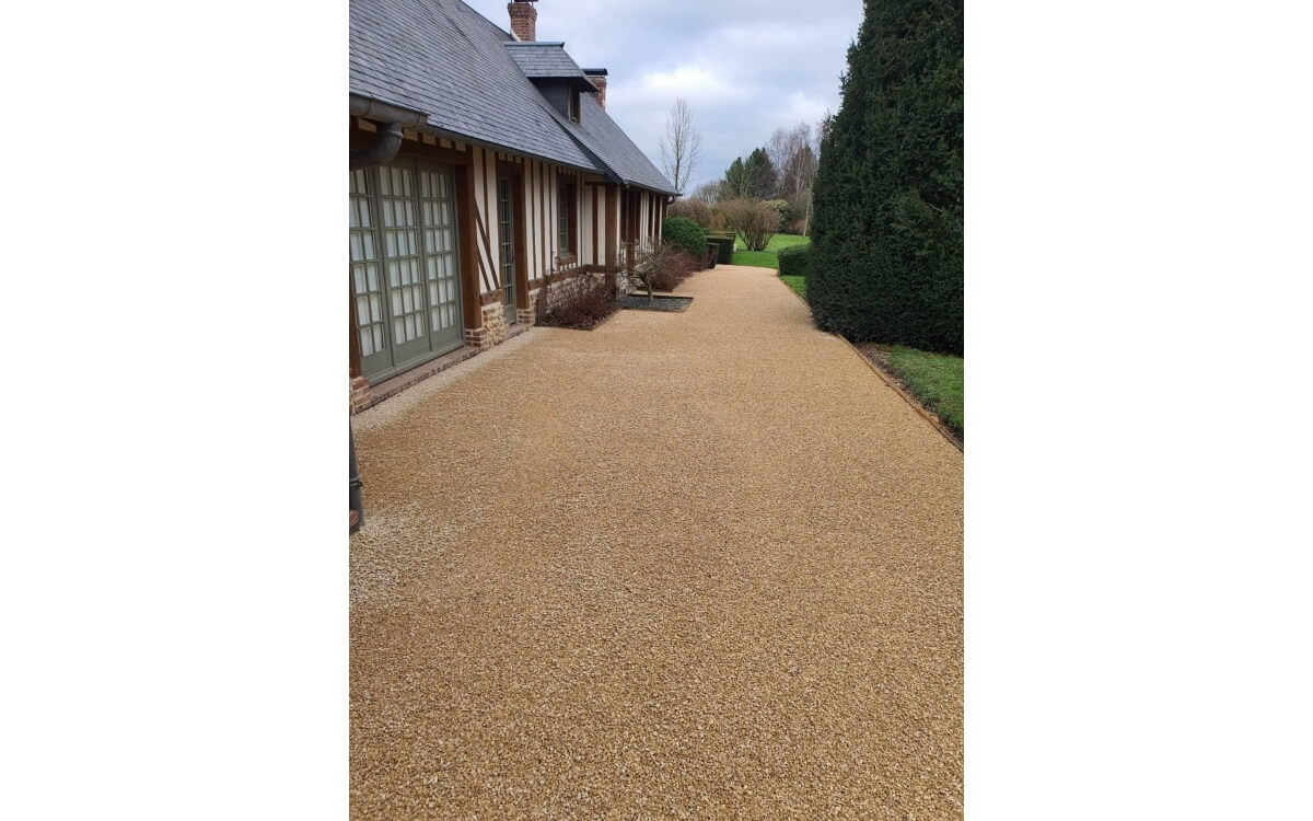 Ralisation Chemin en Gravistar  SAINT PIERRE DES IFS conue le 01/12/2025