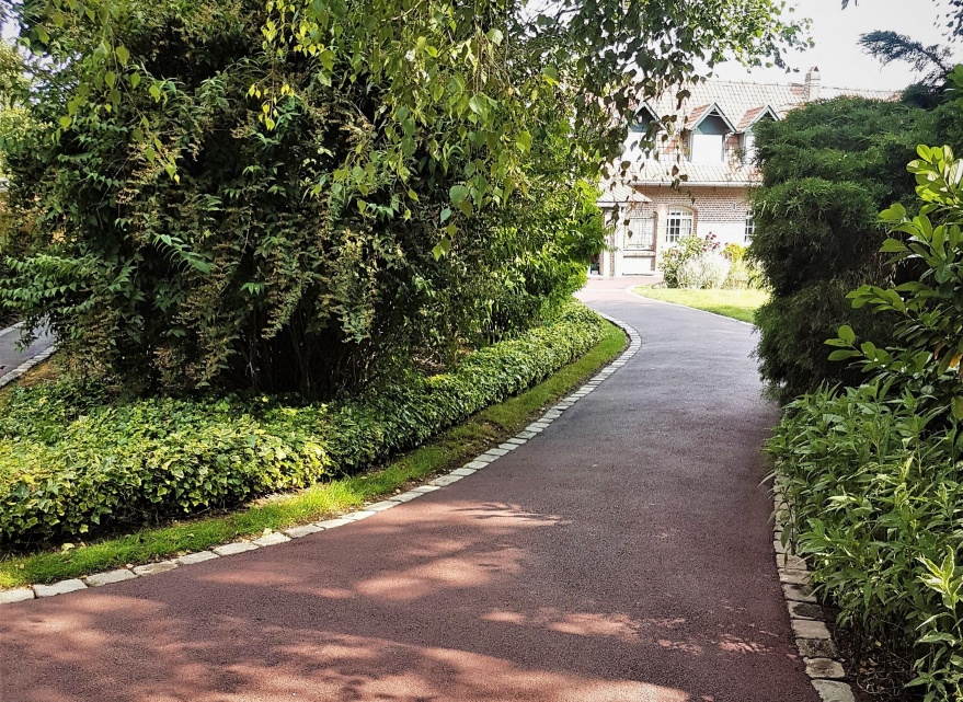 Cration Chemin en enrob rouge  chaud  Warneton conue le 05/05/2020