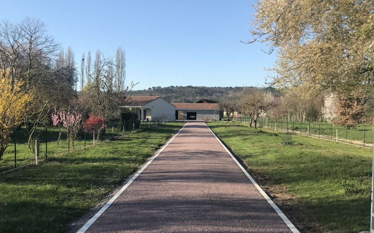Ralisation Chemin en Gravistar  Bergerac cre le 26/04/2024