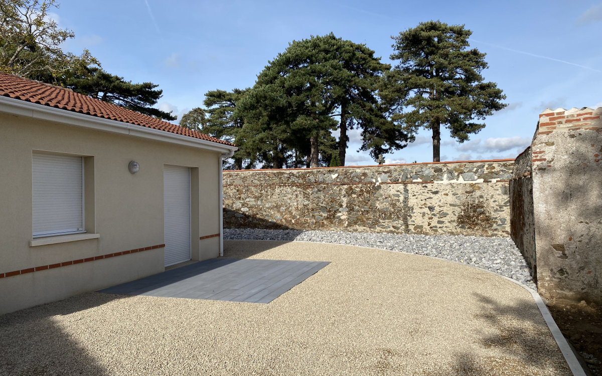 Conception Cour en Alvostar et Boib  Chemill en anjou ralise le 25/10/2021