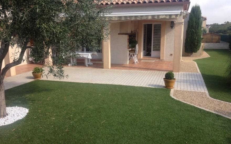 Conception Cour en DM Green  Gigean ralise le 01/05/2025