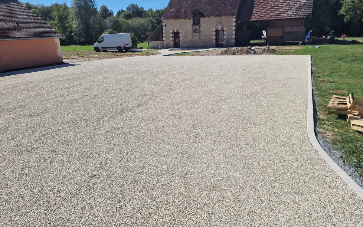 Cration Cour en Gravistar - Loir et Cher conue le 24/01/2024