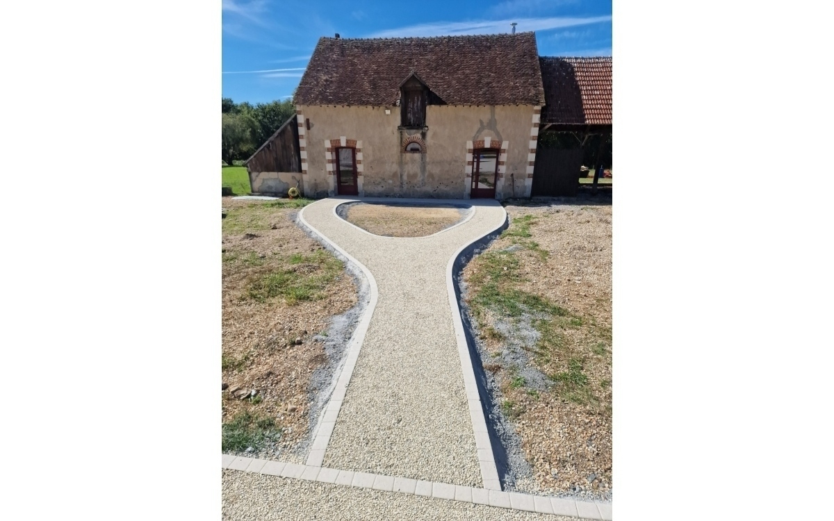 Cration Cour en Gravistar - Loir et Cher conue le 24/01/2024