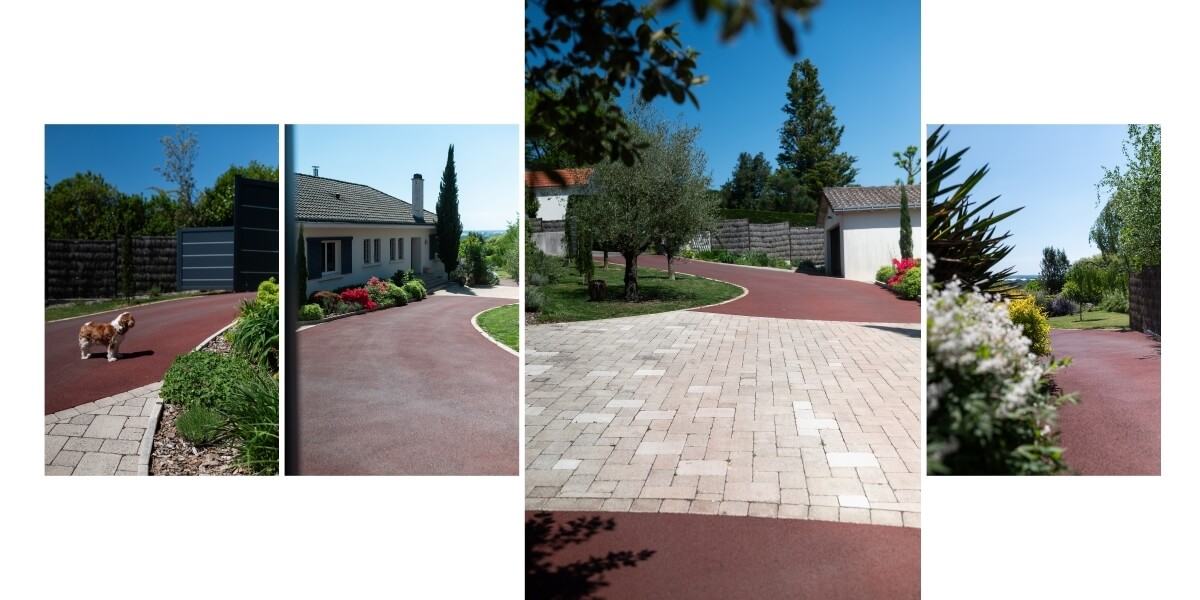 Cration Cour en enrob  chaud et Pav la couture - Loire Atlantique conue le 20/03/2023