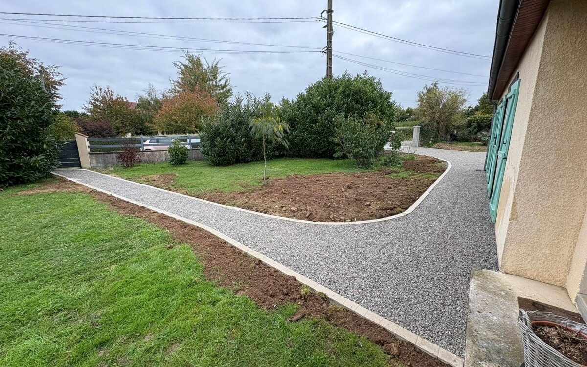 Ralisation Cour en Gravistar  GRISELLES cre le 05/10/2025