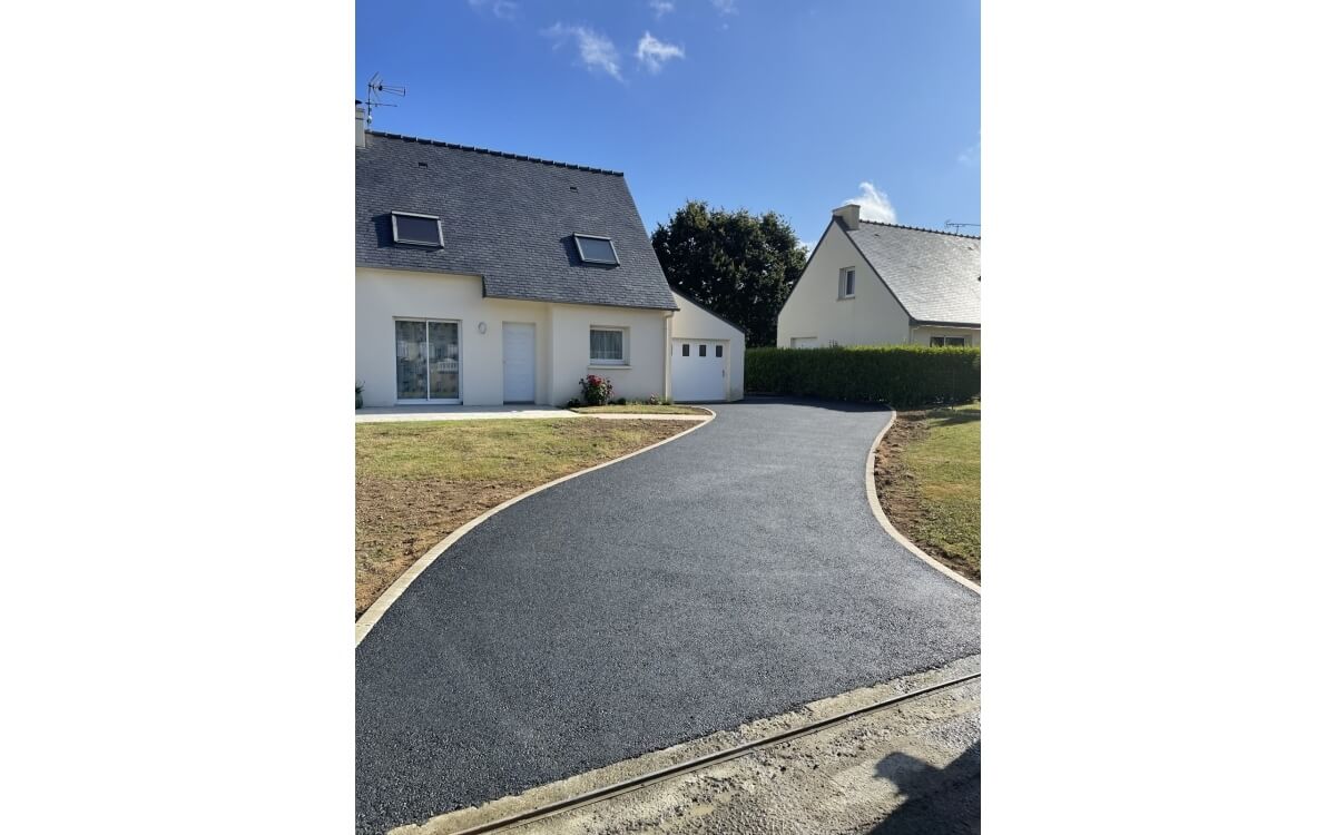 Ralisation Cour en enrob  chaud - Ctes d'armor